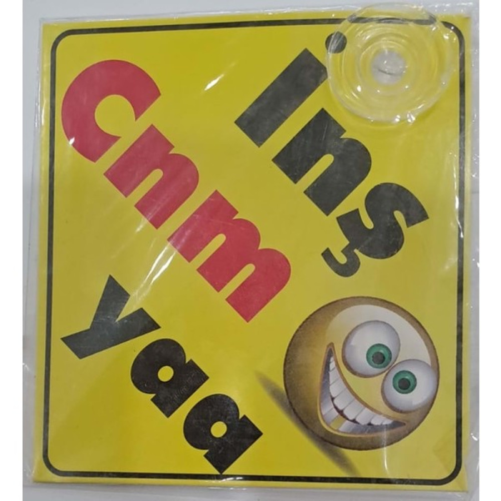 Araba Yazısı (Sticker) Vantuzlu ( 11 x 11 cm ) - Inş Cnm Yaa Oto Boyaları Fiyatı