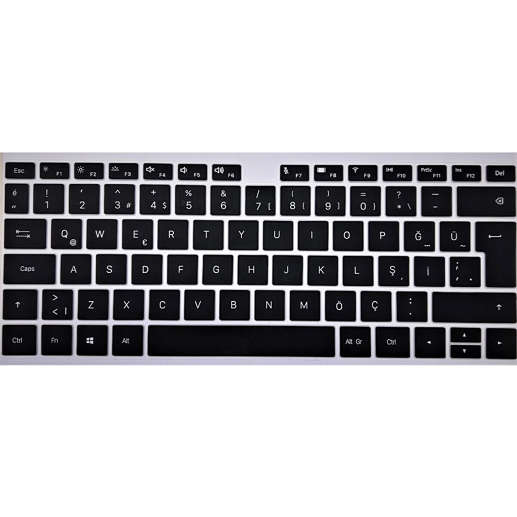 Arabulalaca Huawei Matebook D14 Türkçe Q Silikon Klavye Koruyucu NBL-WAQ9R - Siyah Klavye - Mouse Fiyatı