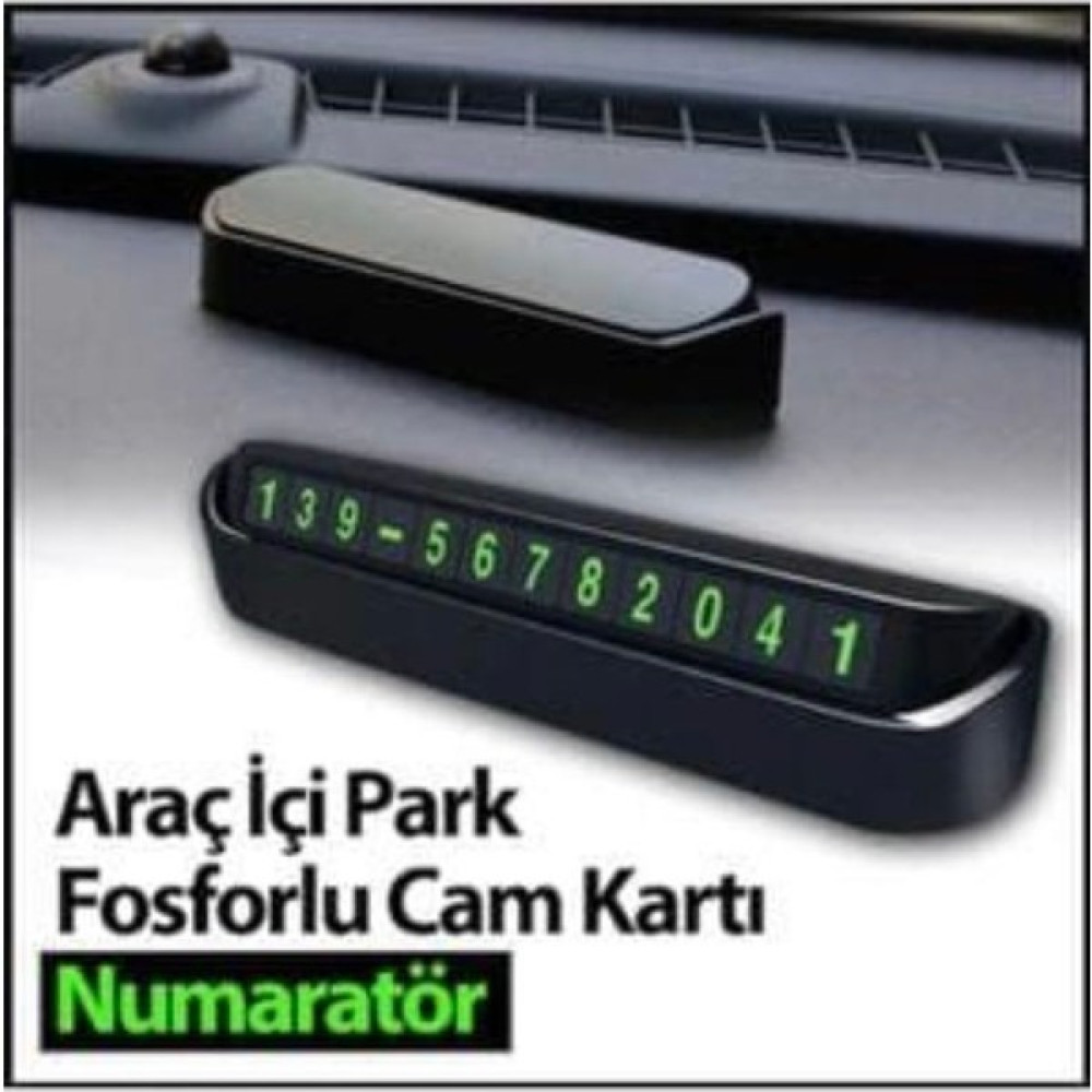 Araç Içi Park Telefon Numarası Fosforlu Numaratör Oto Cam Kartı Oto Seyahat Ürünleri Fiyatı