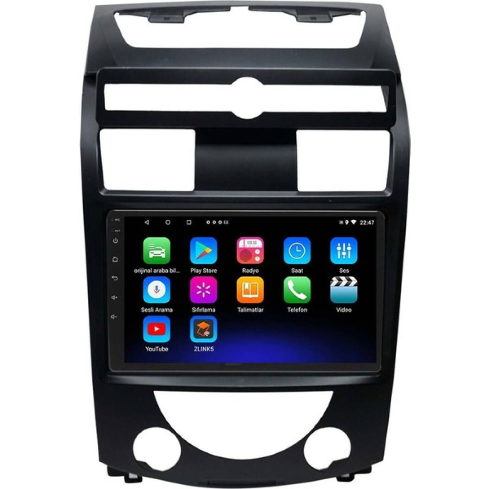 Araç Multimedya Cihazı - 2 32 /ıps 9 Inch Ekran - Navigasyon -Carplay - Ssangyong Rexto 06-12 Uyumlu Oto Boyaları Fiyatı