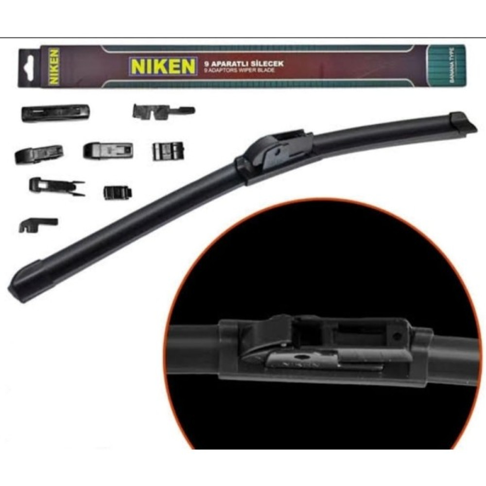 Araç-Otomobil 9 Aparatlı 22''/550 mm Silecek-Nıken - Siyah Oto Boyaları Fiyatı