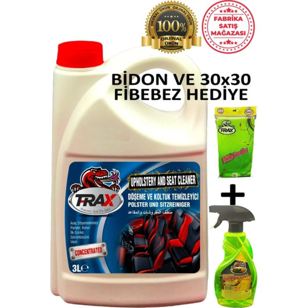Aracınız İçin En İyisi T-Rax Konsantre Döşeme Temizleyici Süper Güçlü Leke Çıkarıcı Araba Oto Koltuk Halı Temizleyici 3 Litre Oto Bakım & Yenileme Ürünleri Fiyatı
