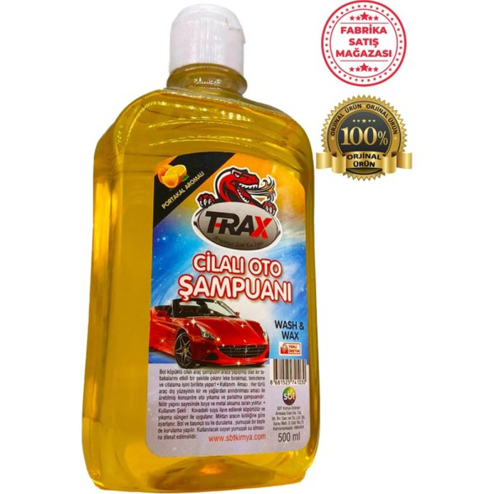 Aracınız İçin En İyisi T-Rax Oto Şampuanı Araba Cilalı Süper Kalite Etkili Temizlik 500 ml Oto Yıkama Ürünleri Fiyatı
