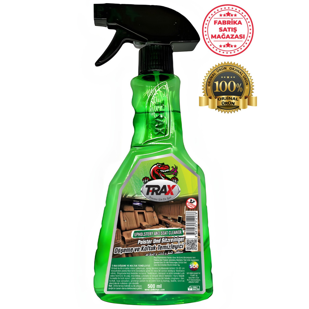 ARACINIZ İÇİN EN İYİSİ T-RAX Süper Güçlü Leke Çıkarıcı Araba Oto 500ml Koltuk Temizleyici Oto Bakım & Temizlik Ürünleri Fiyatı