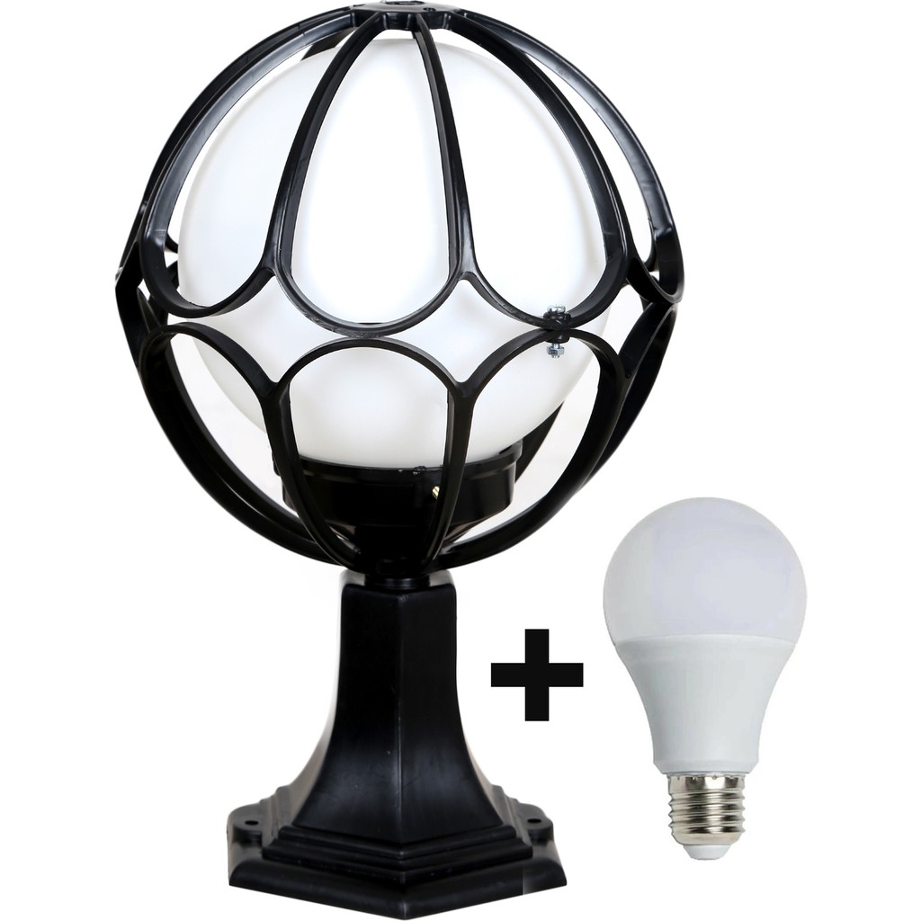 Aral LED 20 Lik Papatya Siyah Renk Set Üstü Bahçe Aydınlatma Armatürü+ 1 Adet 10 Watt LED Ampul Diğer Fiyatı
