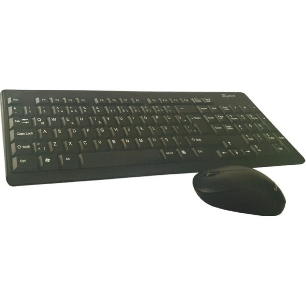 ARALMİNİAVM Kablosuz Q Tr Klavye Multimedya Wireless Siyah Klavye ve Mouse Seti - Siyah Klavye - Mouse Fiyatı