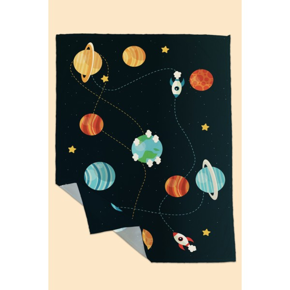 Arancione Co. Space Su Geçirmez, Yer/mama Sandalyesi Altı, Aktivite, Yemek ve Oyun Örtüsü - 145 x 100 cm - Çok Renkli Oyuncak Fiyatı