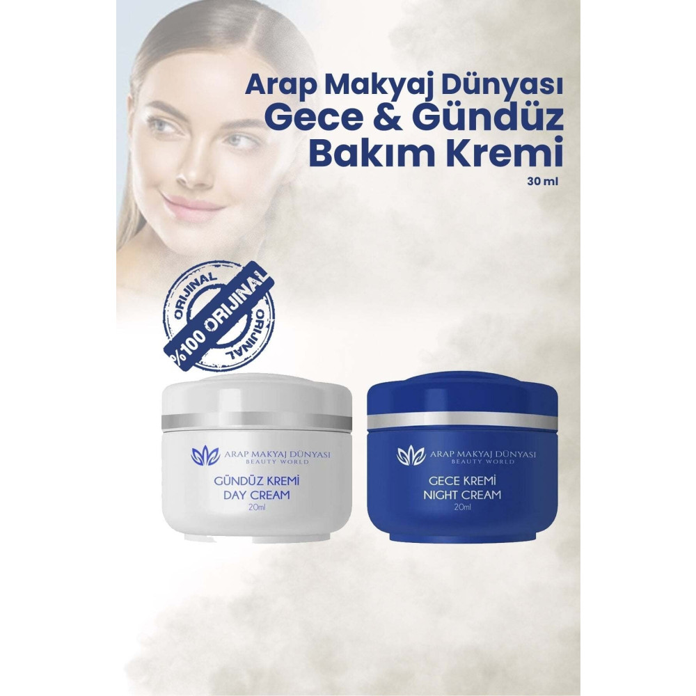 Arap Makyaj Dünyası Gece & Gündüz Yüz Bakım Kremi (2x20ml) Cilt ve Yüz Bakımı Fiyatı
