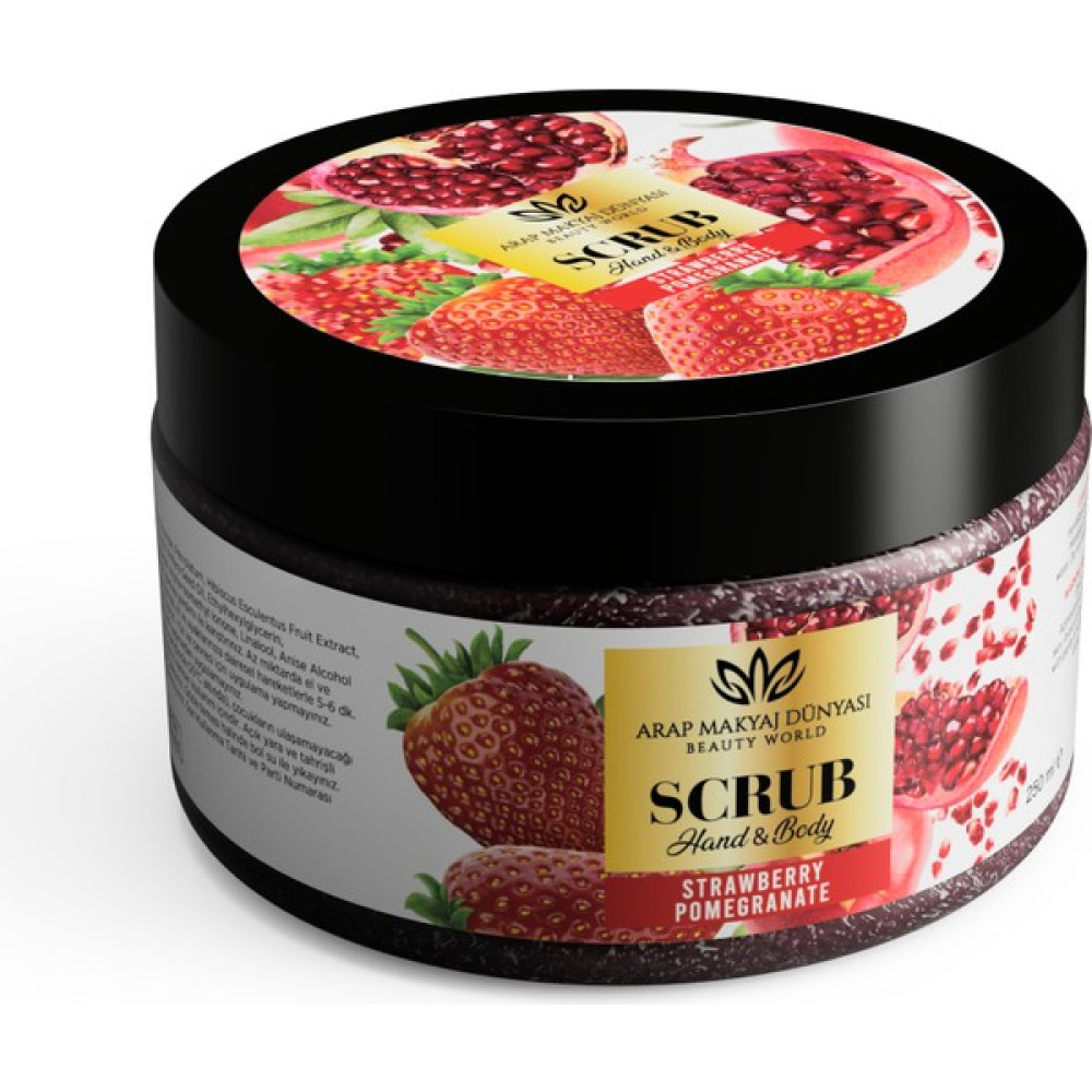 Arap Makyaj Dünyası Scrub - Çilek ve Nar El & Vücut Peeling 250GR Vücut Bakımı Fiyatı