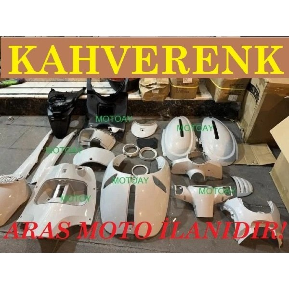 Aras Moto Arora Cappucino 125 cc - 50 cc Grenaj Kaporta Seti Kahve Renk - Arasmoto Motor Bakımı Fiyatı