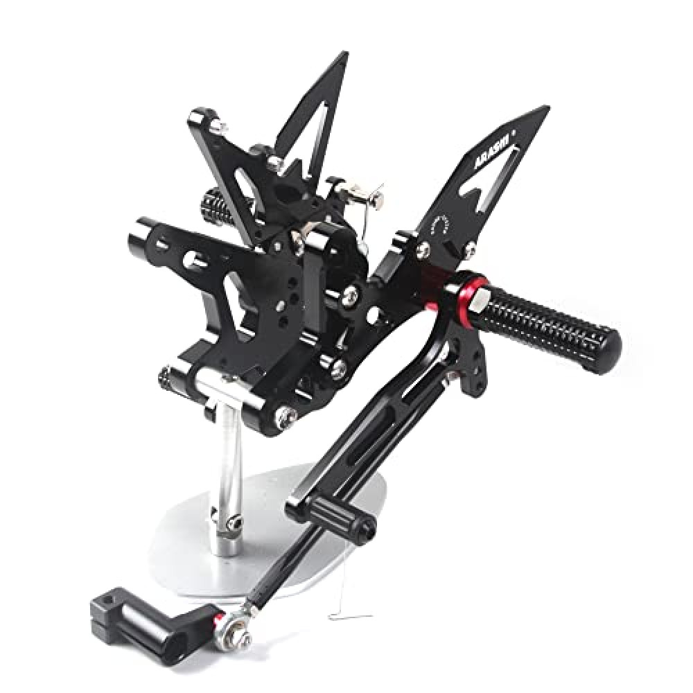 Arashi (Version 2.0) Rearsets for Kawasaki Ninja 400 / Z400/ EX400 / ABS/KRT Edition 2018-2024 Motorcycle Accessories Parts Adjustable Footrests FootPegs Rear Sets Black 2019 2020 2021 2022