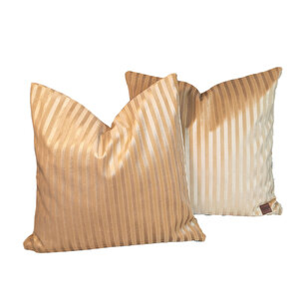 Arasta Design 2'li Set Gold Bej Çizgili Kadife Kırlent Kılıfı, 43x43 Cm Kırlent / Mobilya Yastığı Fiyatı