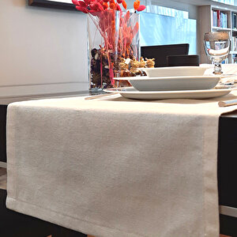 Arasta Design , Natural %100 Pamuklu Keten, Krem Rengi Runner, 40x140 Cm Runner Fiyatı