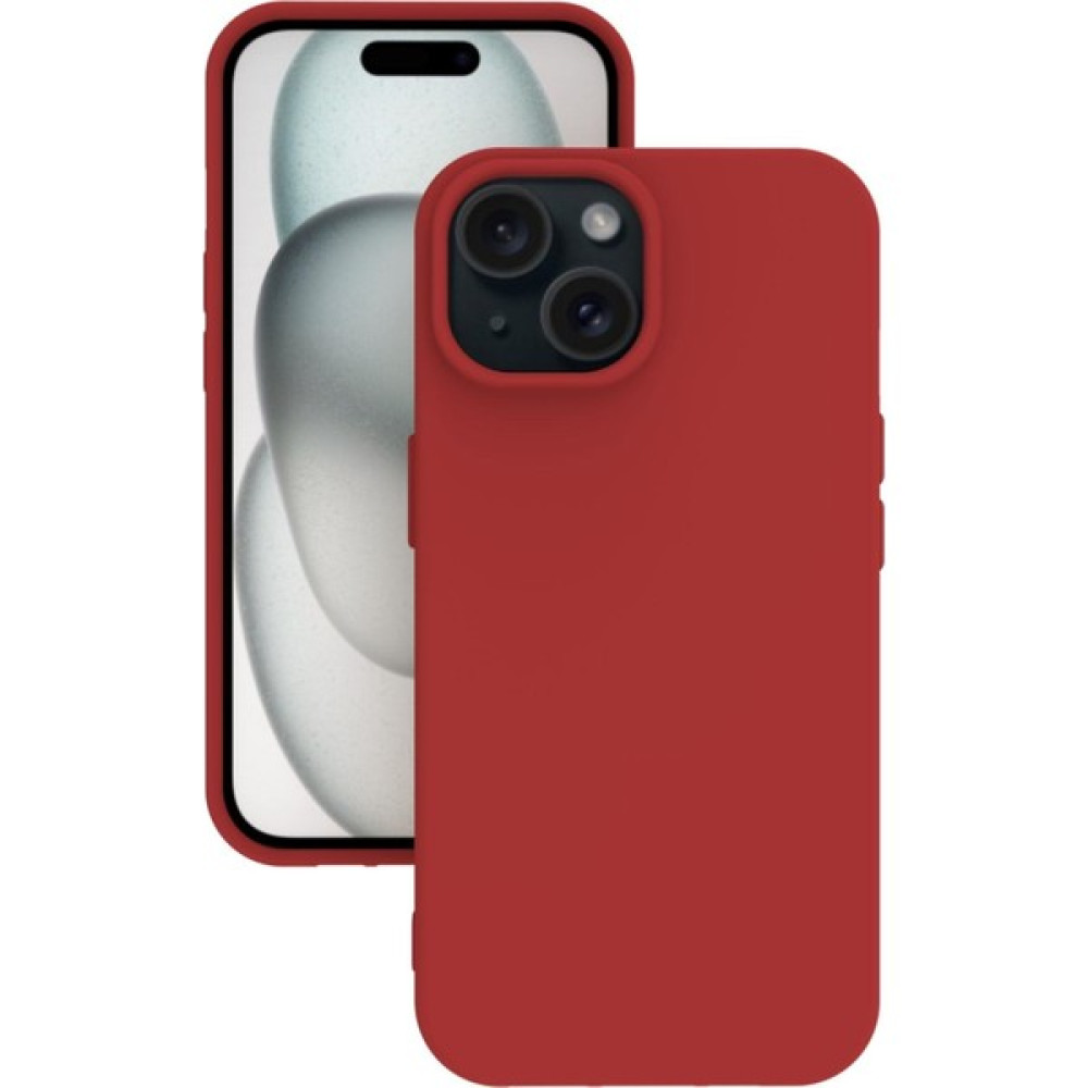Arasta Pazar iPhone 15 Kılıf Kamera Korumalı Silikon Rubber Arka Kapak - Kırmızı Cep Telefonu Kılıfı Fiyatı