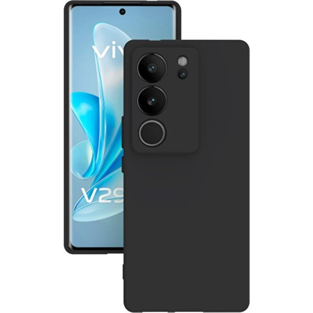 Arasta Pazar Vivo V29 Kılıf Kamera Korumalı Silikon Rubber Arka Kapak - Siyah Cep Telefonu Kılıfı Fiyatı