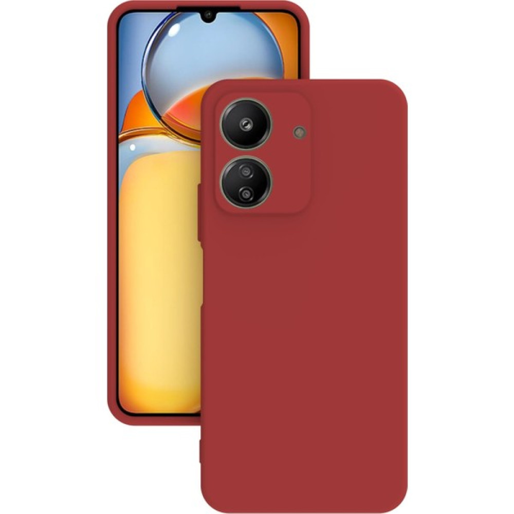 Arasta Pazar Xiaomi Redmi 13C Kılıf Kamera Korumalı Silikon Rubber Arka Kapak - Kırmızı Cep Telefonu Kılıfı Fiyatı