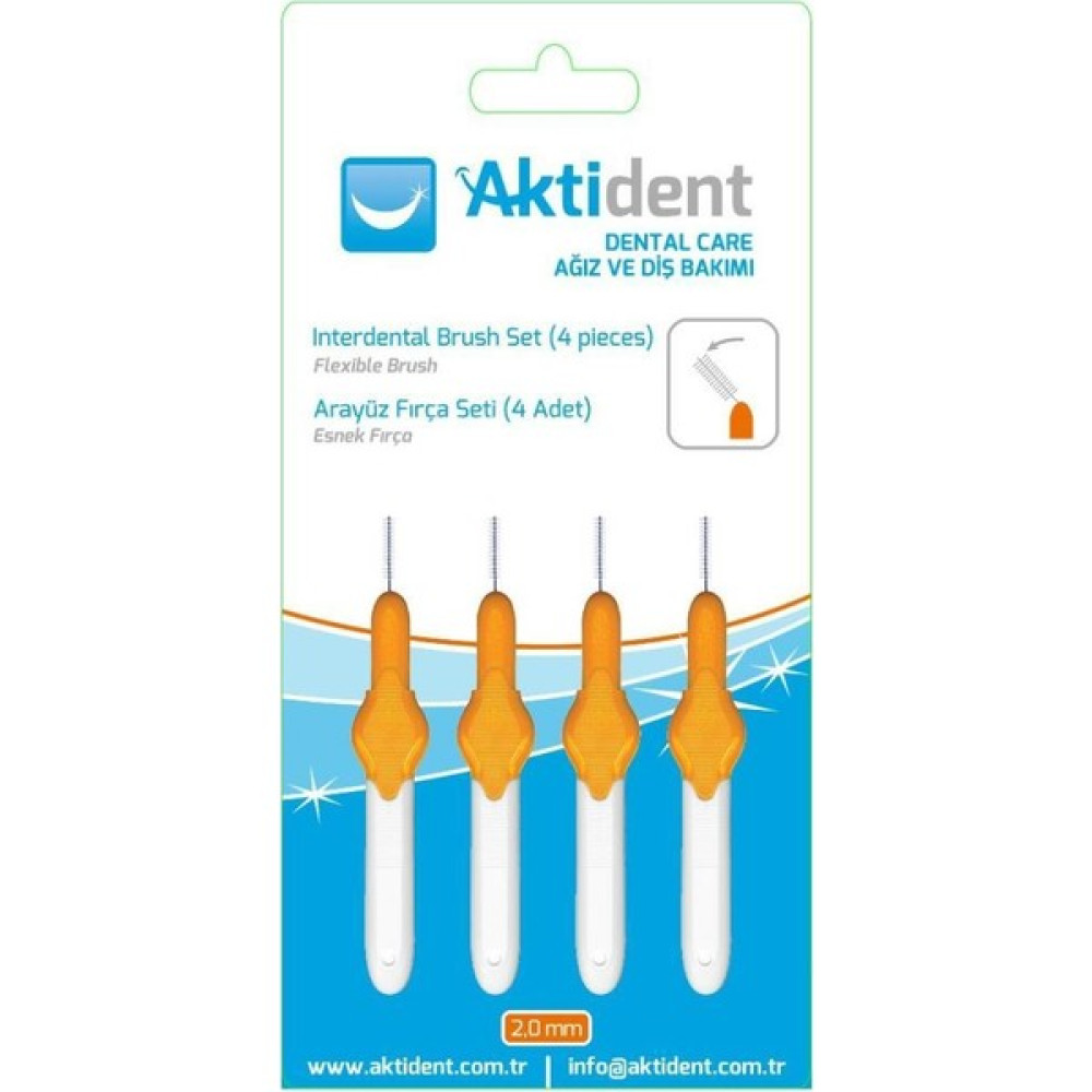 Arayüz Fırça Seti 0.45 Mm Turuncu 4 Adet Diş Fırçaları Fiyatı