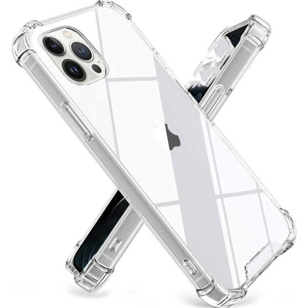 Arazon Apple iPhone 13 Pro Max Uyumlu Kılıf Köşe Korumalı Berrak Saydam Sert Silikon Antishock - Şeffaf Cep Telefonu Kılıfı Fiyatı