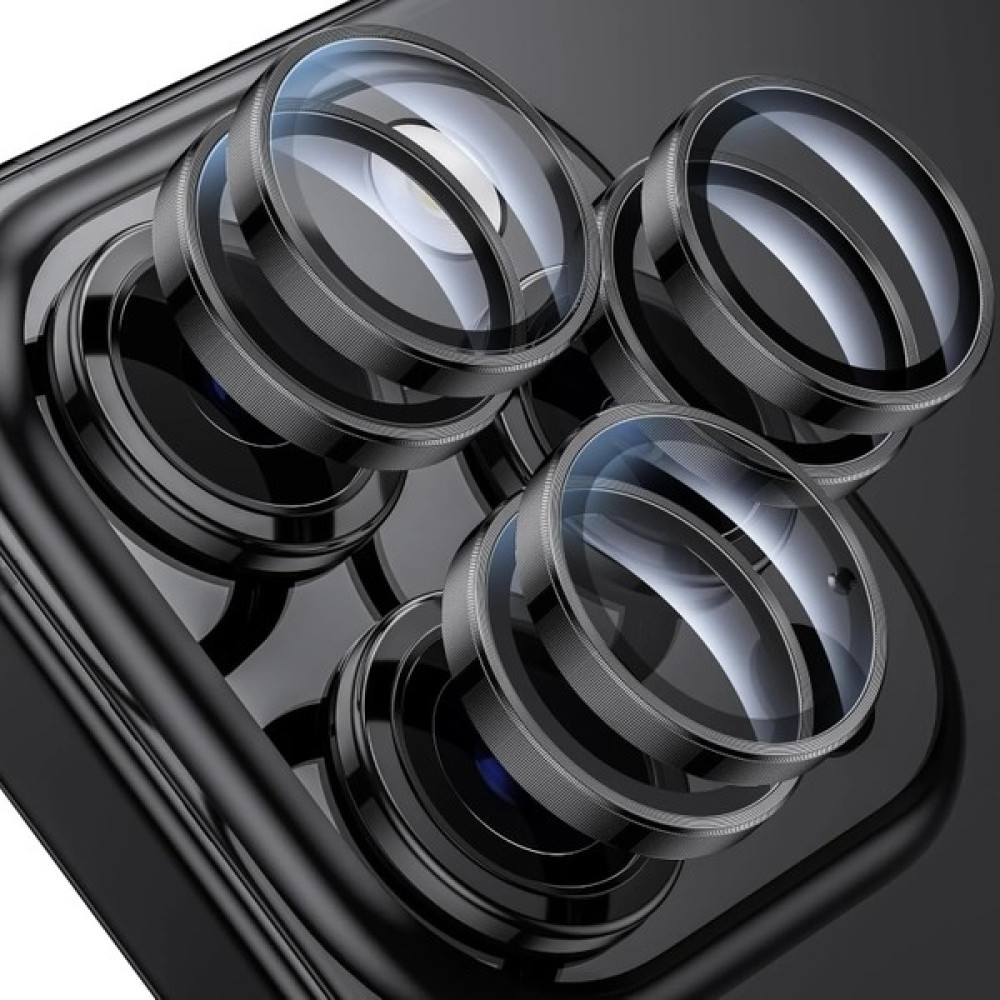 Arazon iPhone 15 Pro Max / 15 Pro Kamera Lens Koruyucu (3'lü Set) Siyah Titanyum Objektif & Lensler Fiyatı