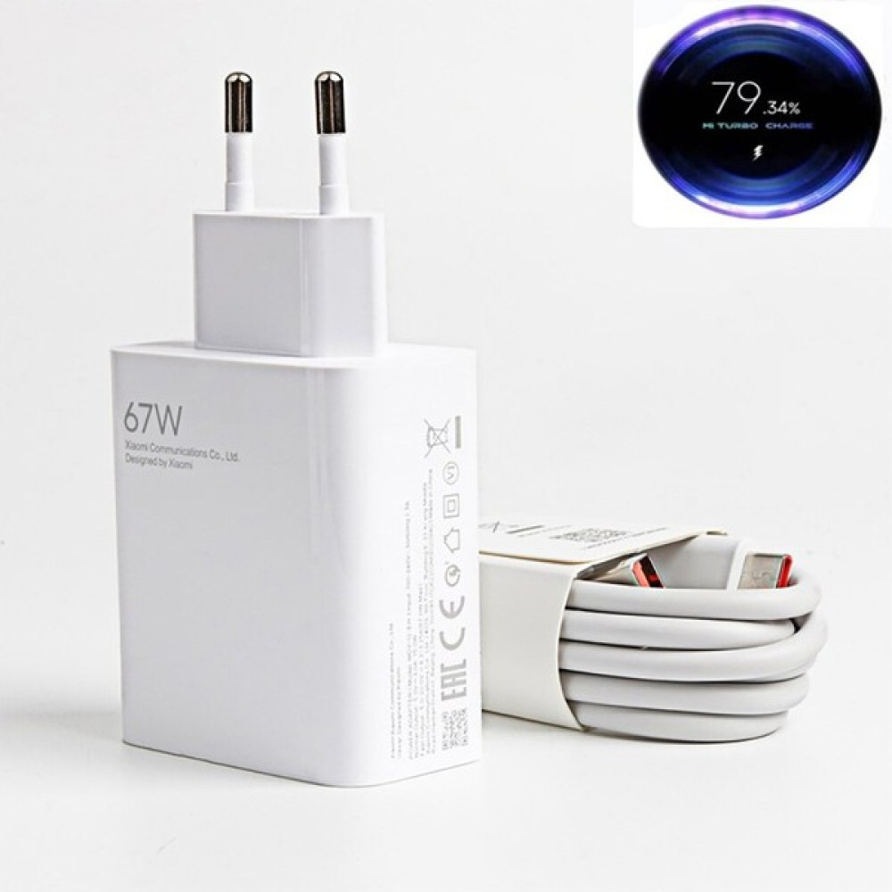 Arazon Xiaomi 67W Turbo Şarj Cihazı +Usb Type-C Şarj Kablosu Cep Telefonu Şarj Cihazı Fiyatı