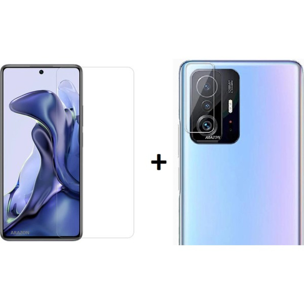 Arazon Xiaomi Mi 11T Pro 2'li Set Esnek Nano Cam Ekran Koruyucu + Nano Cam Kamera Koruyucu 2 Adet Cep Telefonu Ekran Koruyucusu Fiyatı
