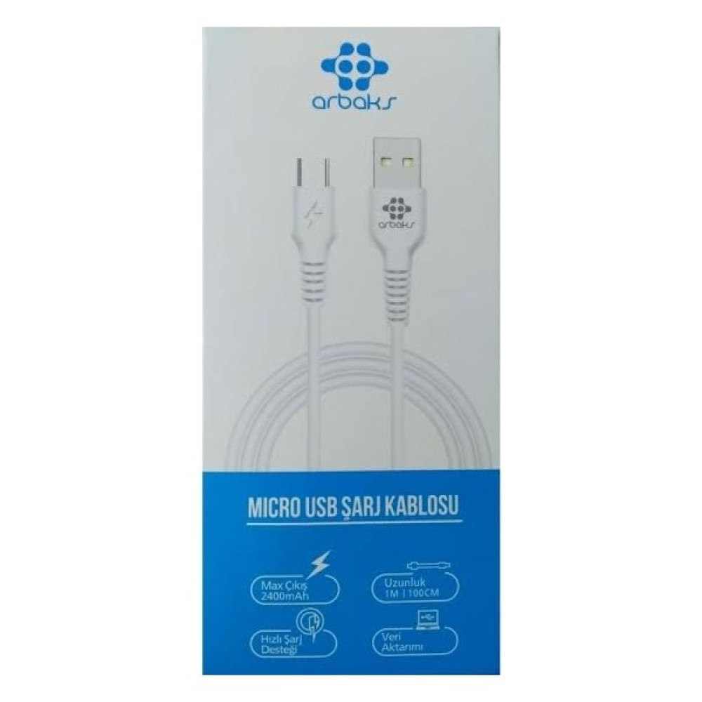 Arbaks 2.4A Micro Şarj Kablosu Cep Telefonu Kablosu Fiyatı