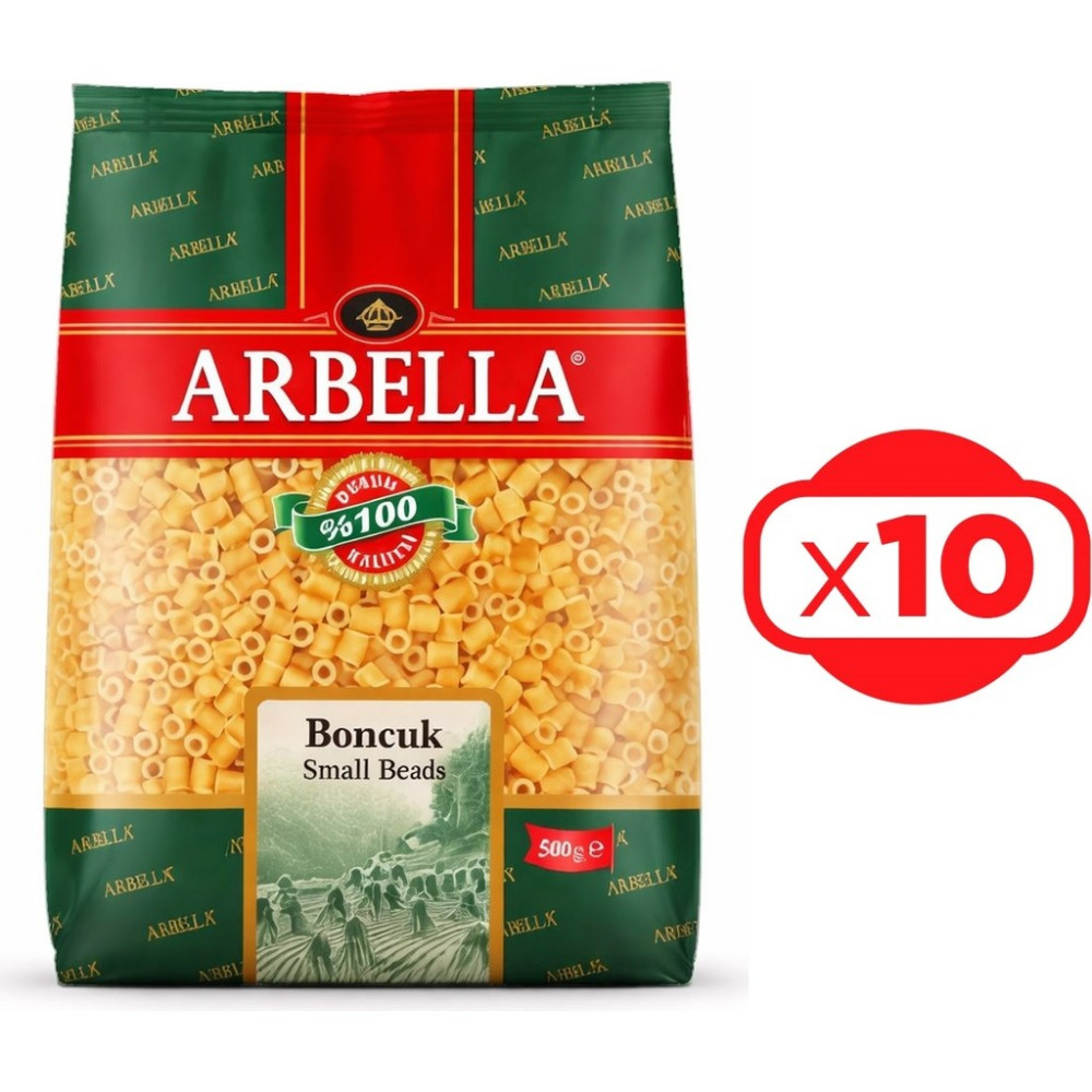 Arbella Boncuk Makarna 500 gr x 10 Adet Makarnalar Fiyatı