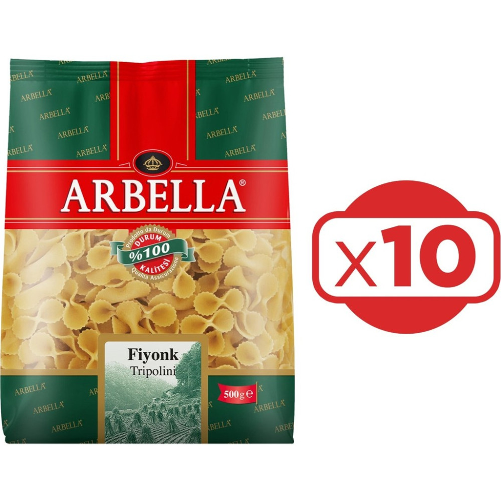 Arbella Fiyonk Makarna 500 gr x 10 Adet Makarnalar Fiyatı