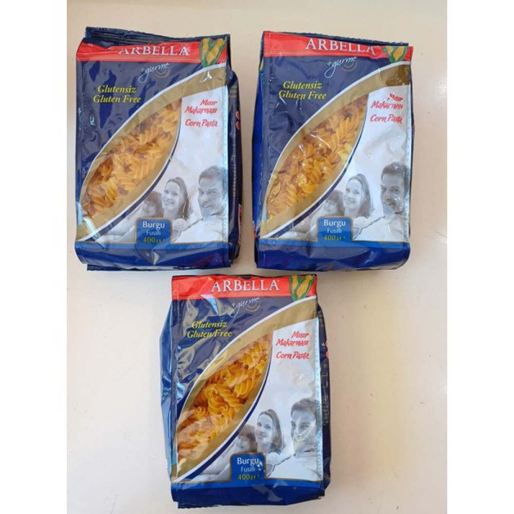Arbella Glutensiz Burgu Makarna 3 Adet - 1,2 kg Diğer Fiyatı