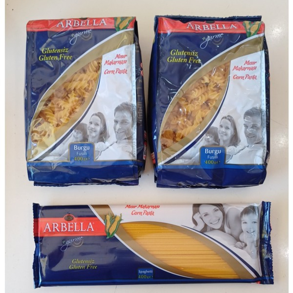 Arbella Glutensiz Makarna 2 Pk Burgu 1 Pk Spagetti - 1,2 kg Diğer Fiyatı