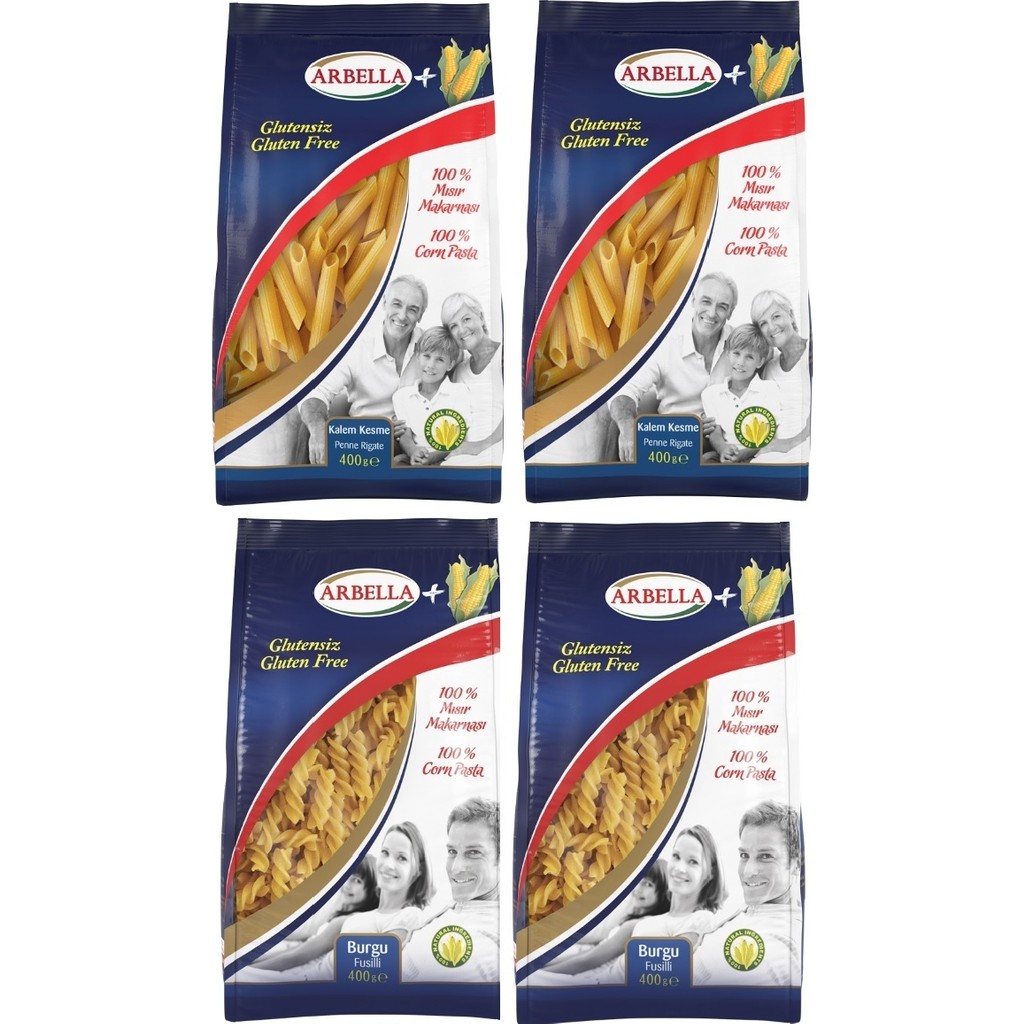 Arbella Glutensiz Makarna Seti 4pk Makarnalar Fiyatı
