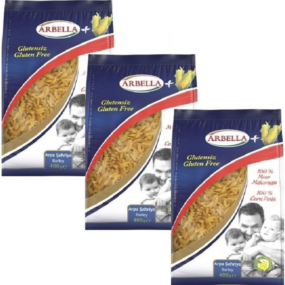 Arbella Plus Glutensiz Arpa Şehriye 400 gr x 3 Adet Diğer Fiyatı