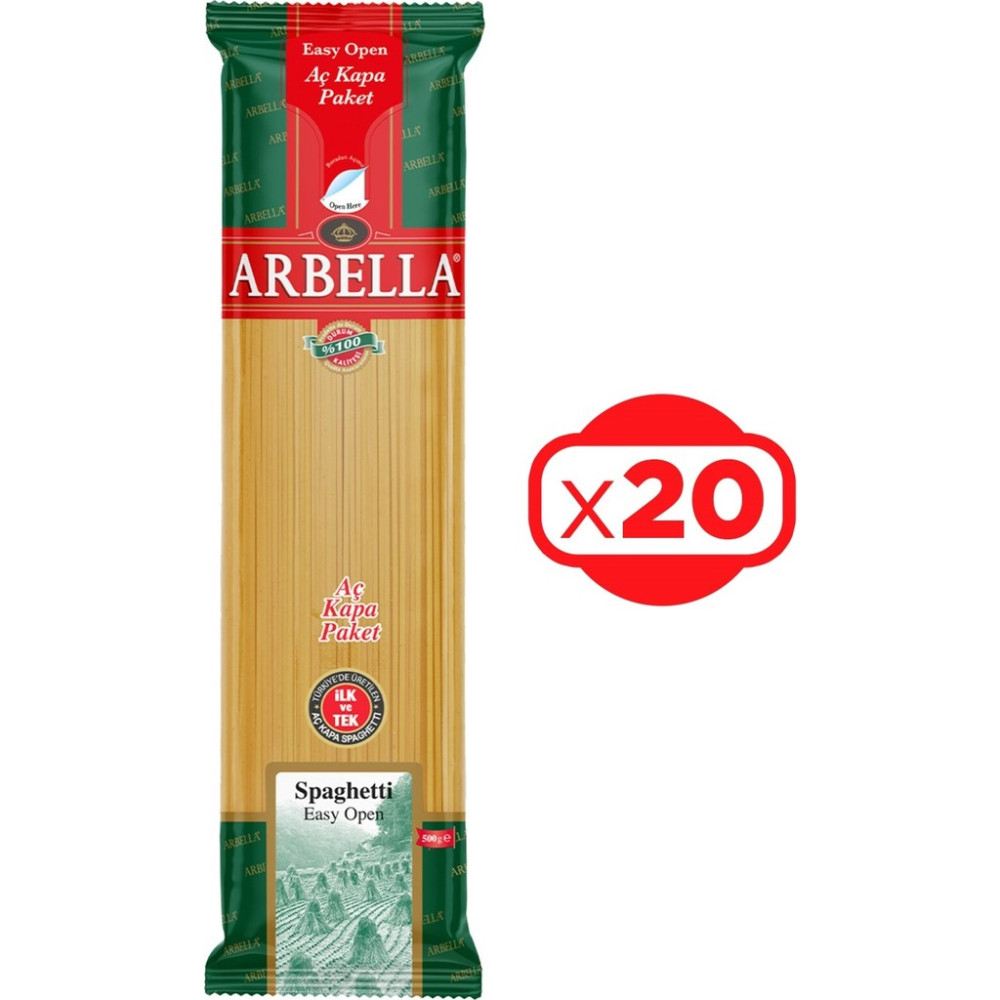 Arbella Spagetti Makarna 500 gr x 20 Adet Makarnalar Fiyatı