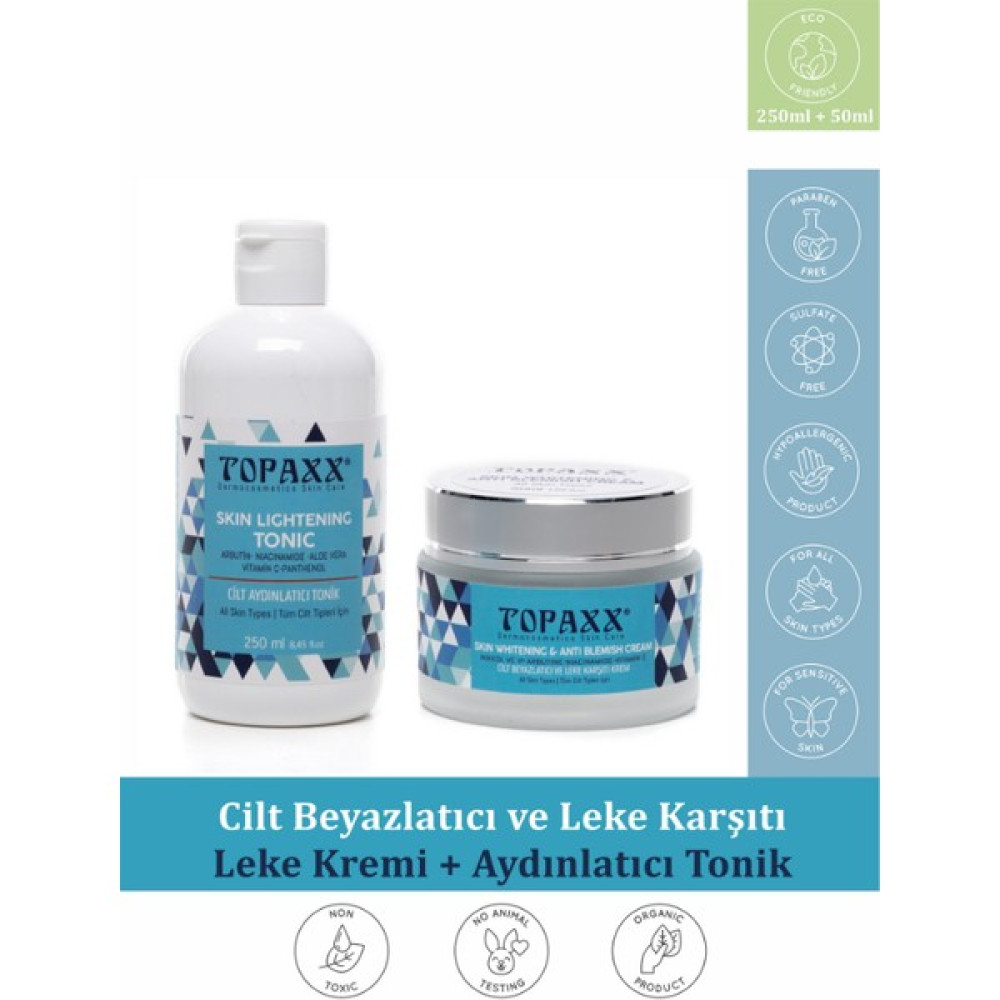 Arbutin Etkili Kararma ve Leke Karşıtı Cilt Beyazlatıcı Aydınlatıcı Krem 50 ml + Tonik 250 ml Cilt ve Yüz Bakımı Fiyatı