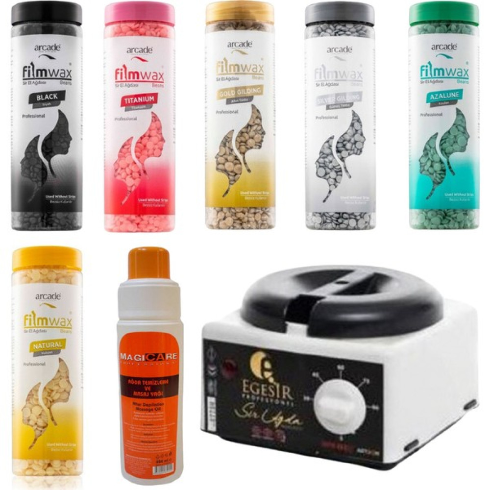 Arcade Boncuk Sir Ağda 400 Gr + Ağda Makinası +Ağda Temizleme Ve Masaj Yağı 850 Ml Sir Ağda Seti - Azulen Oto Boyaları Fiyatı