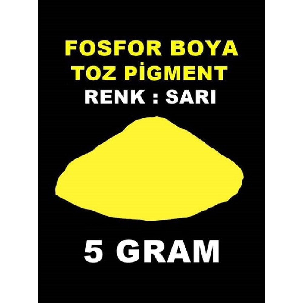 Arcan Karanlıkta Parlayan Fosfor Boya 5 Gram - Fosforlu Sarı Akrilik Boya Fiyatı
