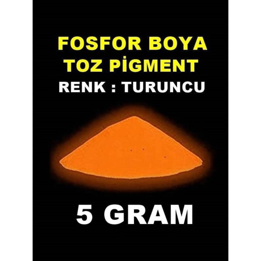 Arcan Karanlıkta Parlayan Fosfor Boya 5 Gram - Fosforlu Turuncu Akrilik Boya Fiyatı