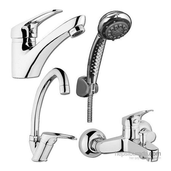 Arçe Klasik Çevirmeli Banyo + Kuğu Evye ve Lavabo Bataryası Banyo Bakım Aksesuarları Fiyatı