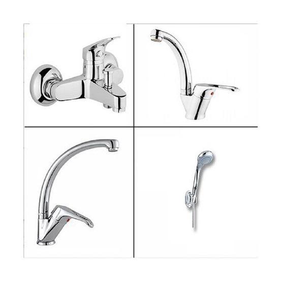 Arçe Klasik Çevirmeli Banyo + Kuğu Evye ve Lavabo Bataryası