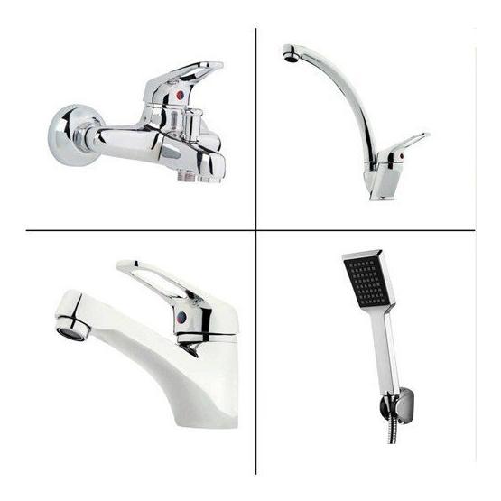 Arçe Klasik Çevirmeli Banyo + Kuğu Evye Ve Spiralli Lavabo Bataryası Banyo Bakım Aksesuarları Fiyatı