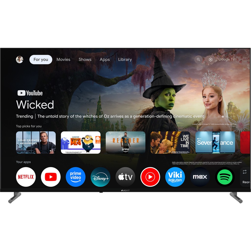 Arçelik 7 Serisi 55" 4K UHD Google TV - A 755 C Smart TV Televizyonlar Fiyatı