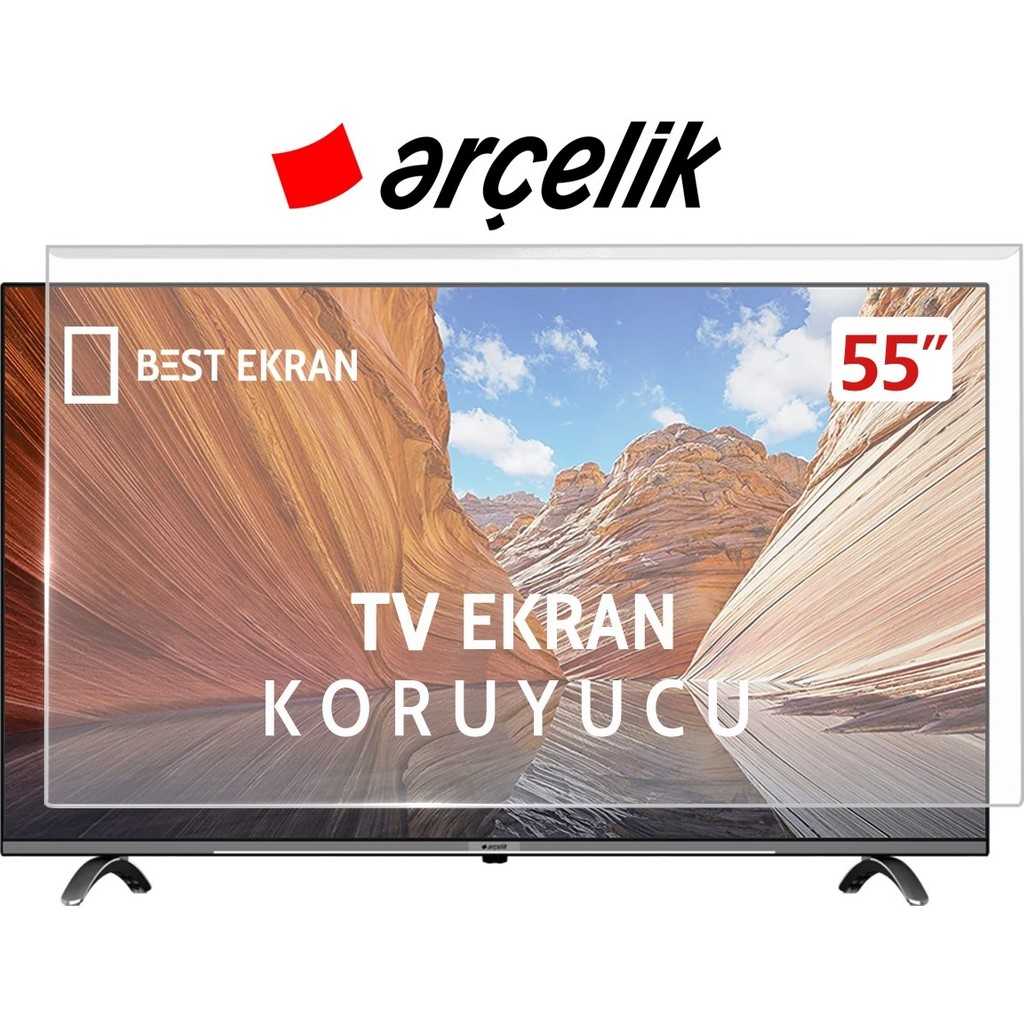 Arçelik A855C Tv Ekran Koruyucu - Arçelik 55" Inç 139 cm 8 Serisi QLED Kırılmaz Paneli A 855 C - 55 inç TV Aksesuarları Fiyatı