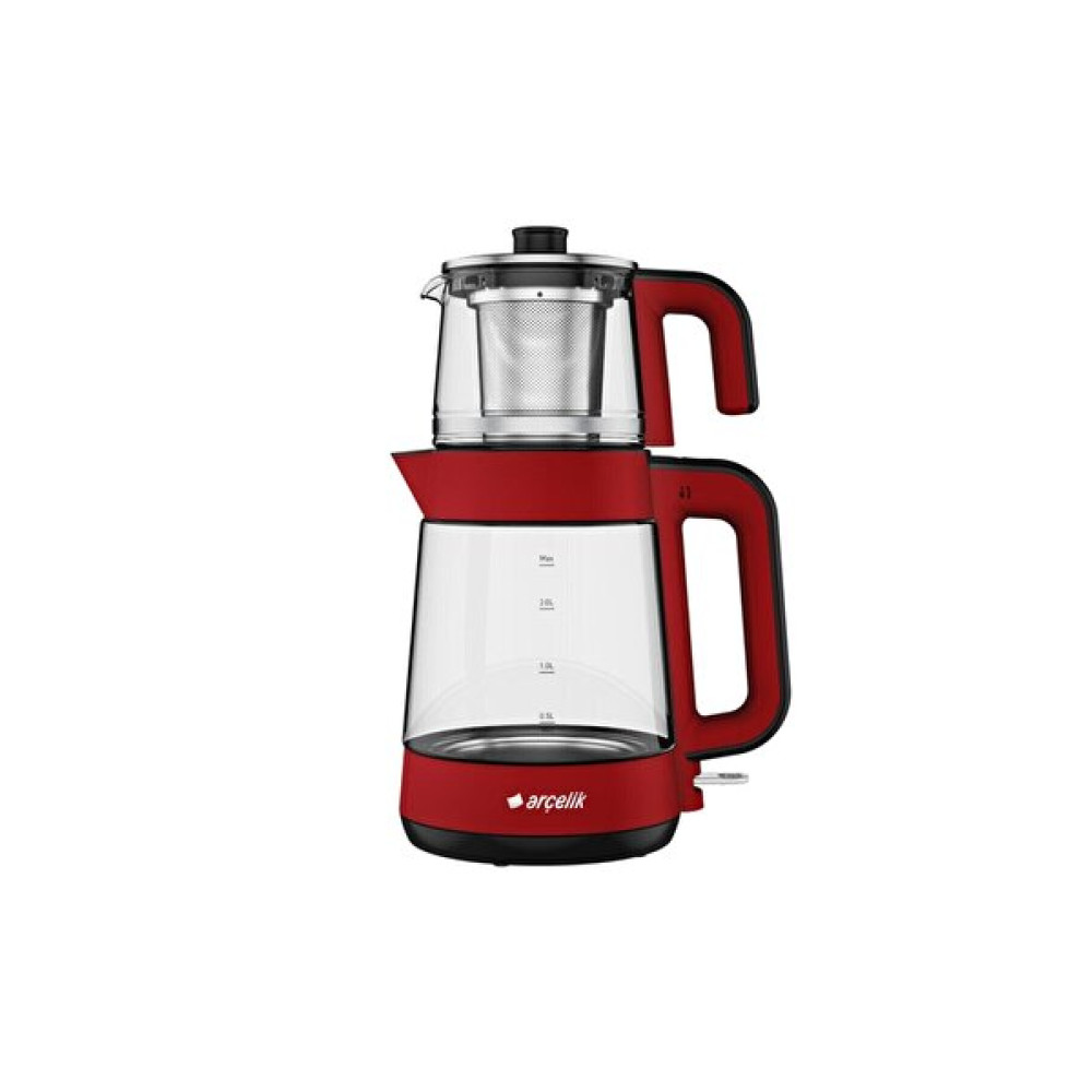 Arçelik CM 6964 K Resital 1900 W Kırmızı Cam Demlikli Çay Makinesi Çay Makineleri Fiyatı