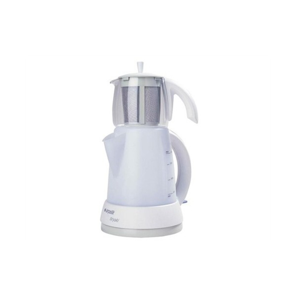 Arçelik K-3282C Tiryaki Cam Demlikli Çay Makinesi - Beyaz Çay Makineleri Fiyatı