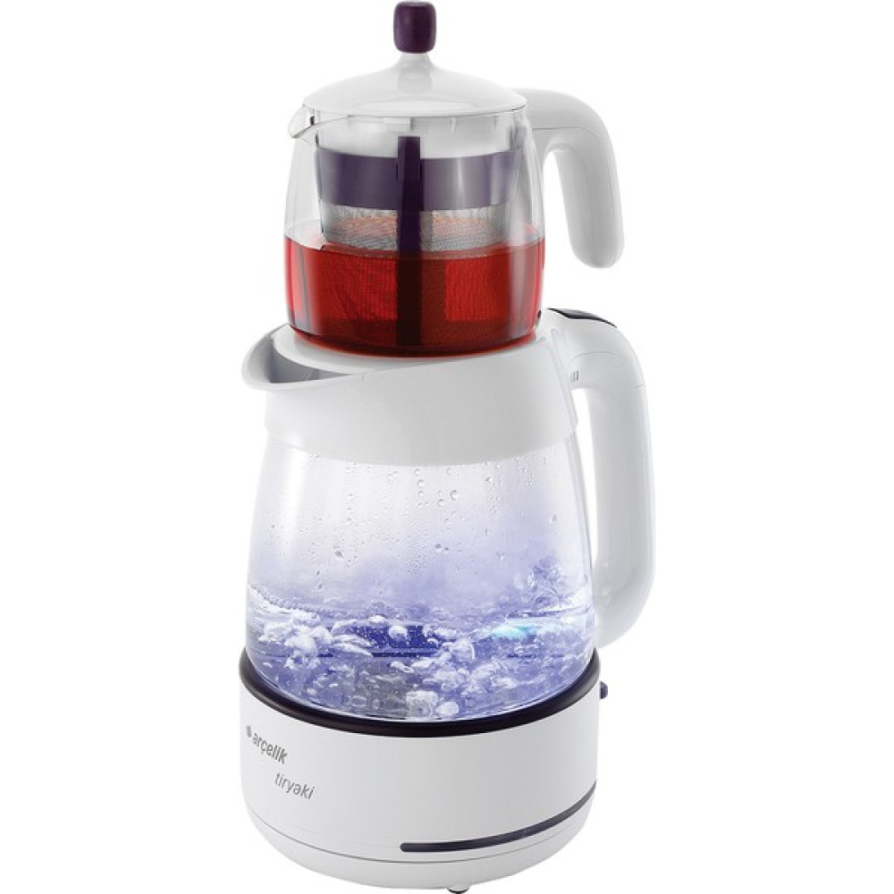 Arçelik K 3283 C Tiryaki Cam Gövdeli Çay Makinesi - Beyaz Çay Makineleri Fiyatı