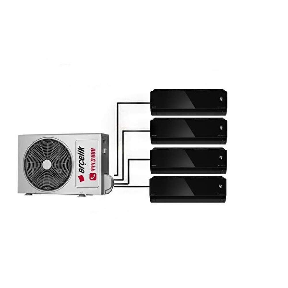 Arçelik Mirror Multi 4+1 30000 BTU 9+12+12+12 Duvar Tipi Inverter Klima Klimalar Fiyatı
