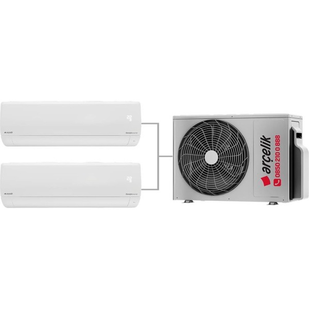 Arçelik Multi Sistem Duvar Tipi 2+1 Inverter 9+18 18000BTU Klima ZM18103-918 Klimalar Fiyatı