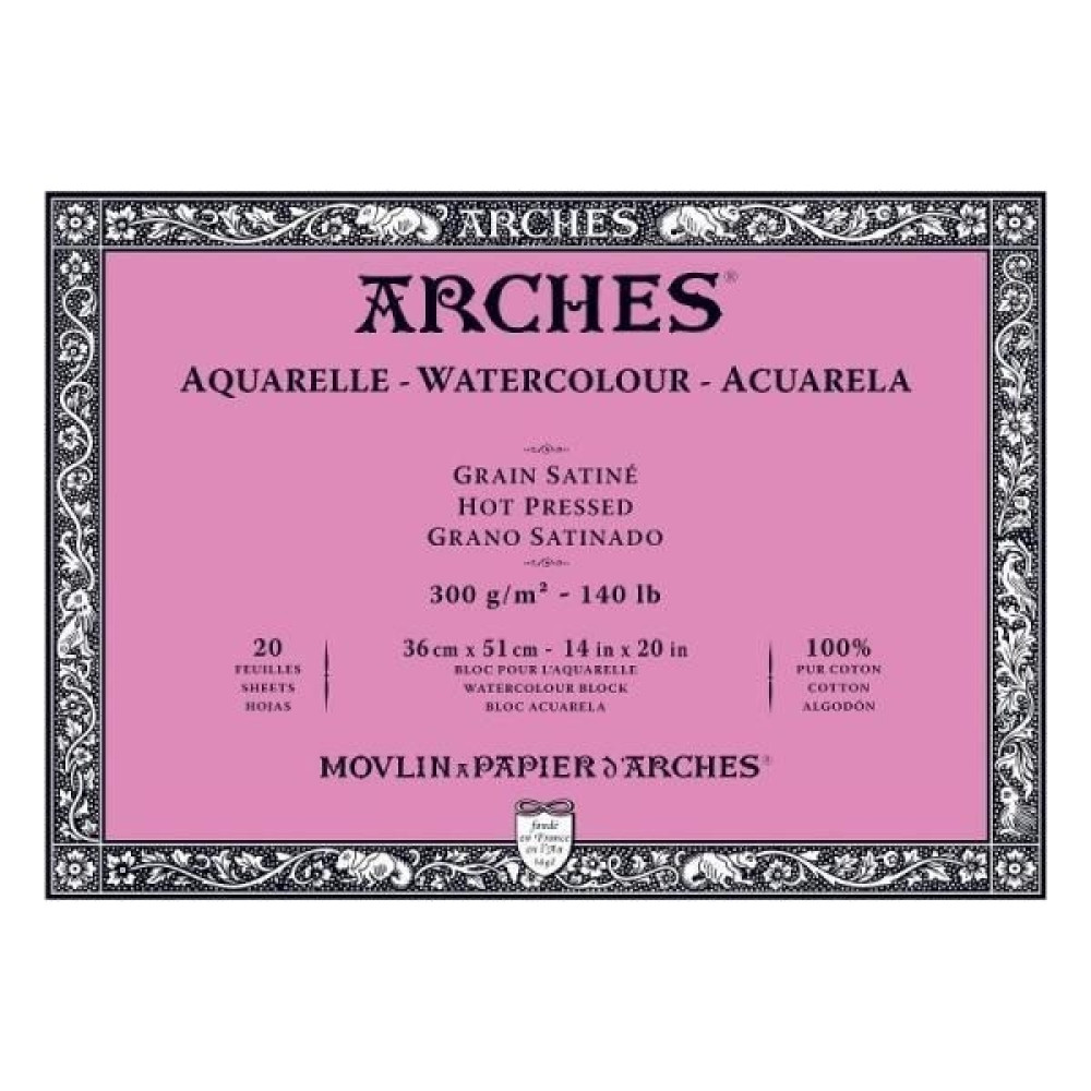 Arches Suluboya Blok 36X51CM 300GR Hot Pressed 20 Sayfa Oto Boyaları Fiyatı