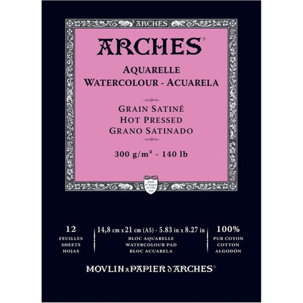 Arches Suluboya Blok Defter Düz Doku 300 gr A5 12 Yaprak Yardımcı Malzeme Fiyatı