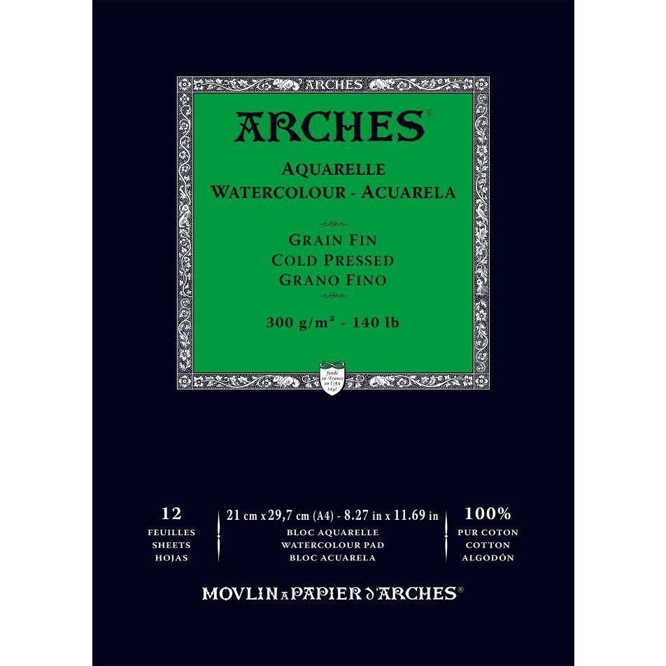 Arches Suluboya Defteri 21 x 29 cm 12 Yaprak Orta Doku 300 gr Soğuk Baskı Kaliteli Kâğıt Defter & Kağıt Ürünleri Fiyatı